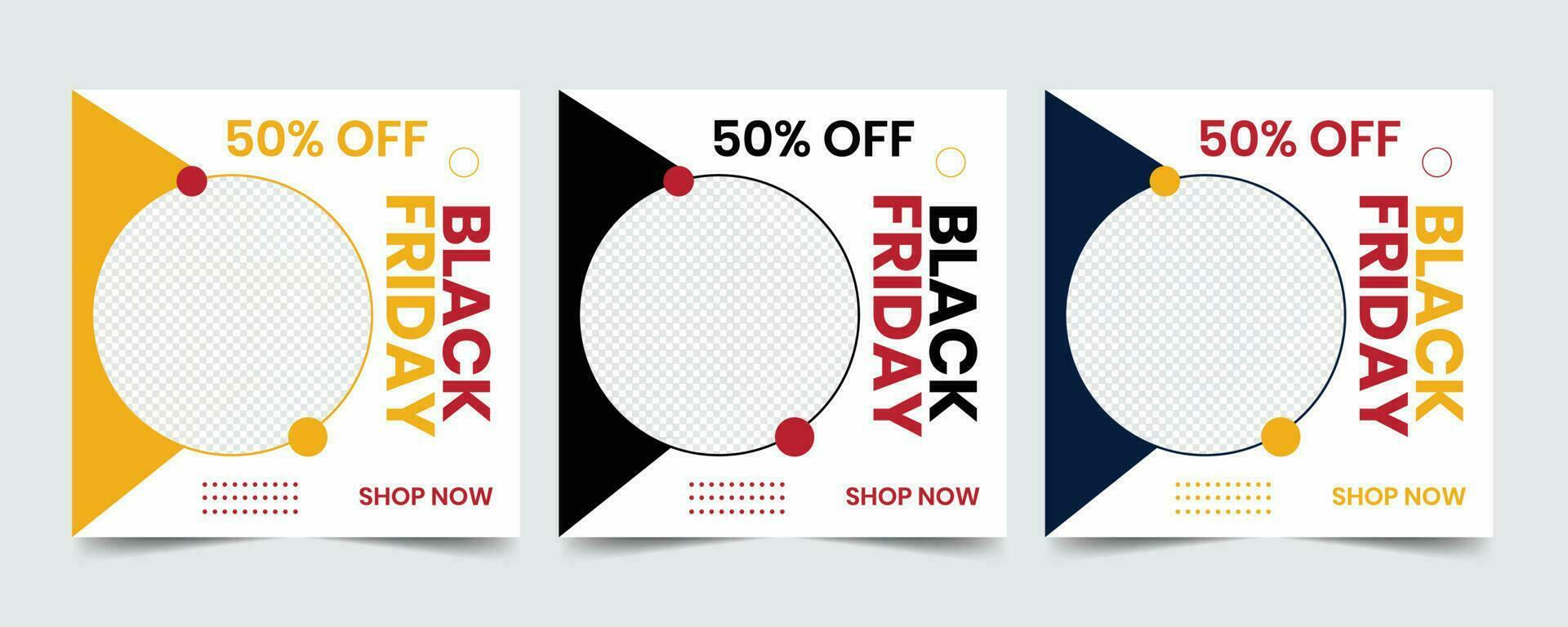 Seasonal black friday editable print and web banner template vector