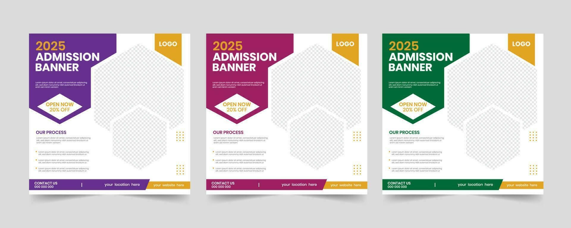 New creative idea professional web and print square banner template vector