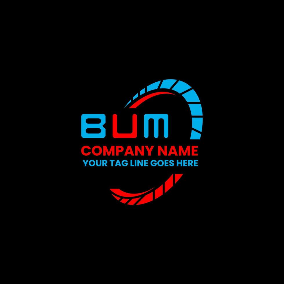 BUM letter logo creative design with vector graphic, BUM simple and modern logo. BUM luxurious alphabet design