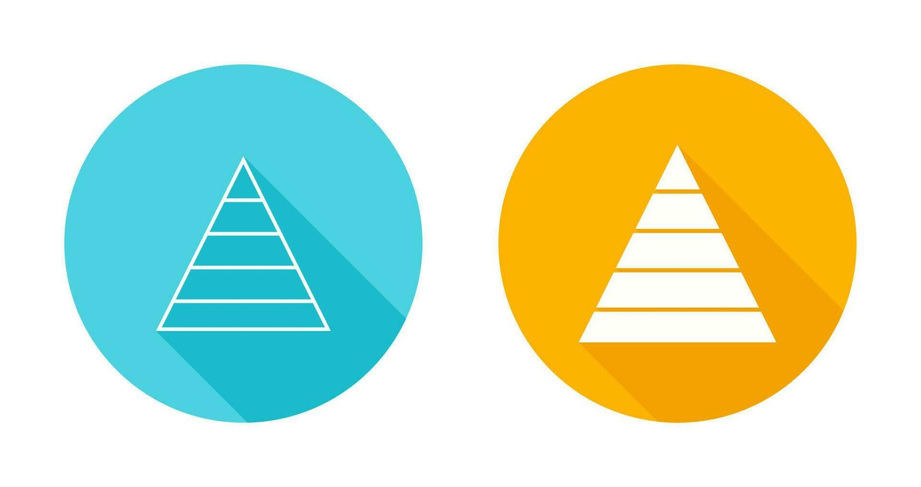 Pyramid Graph Vector Icon
