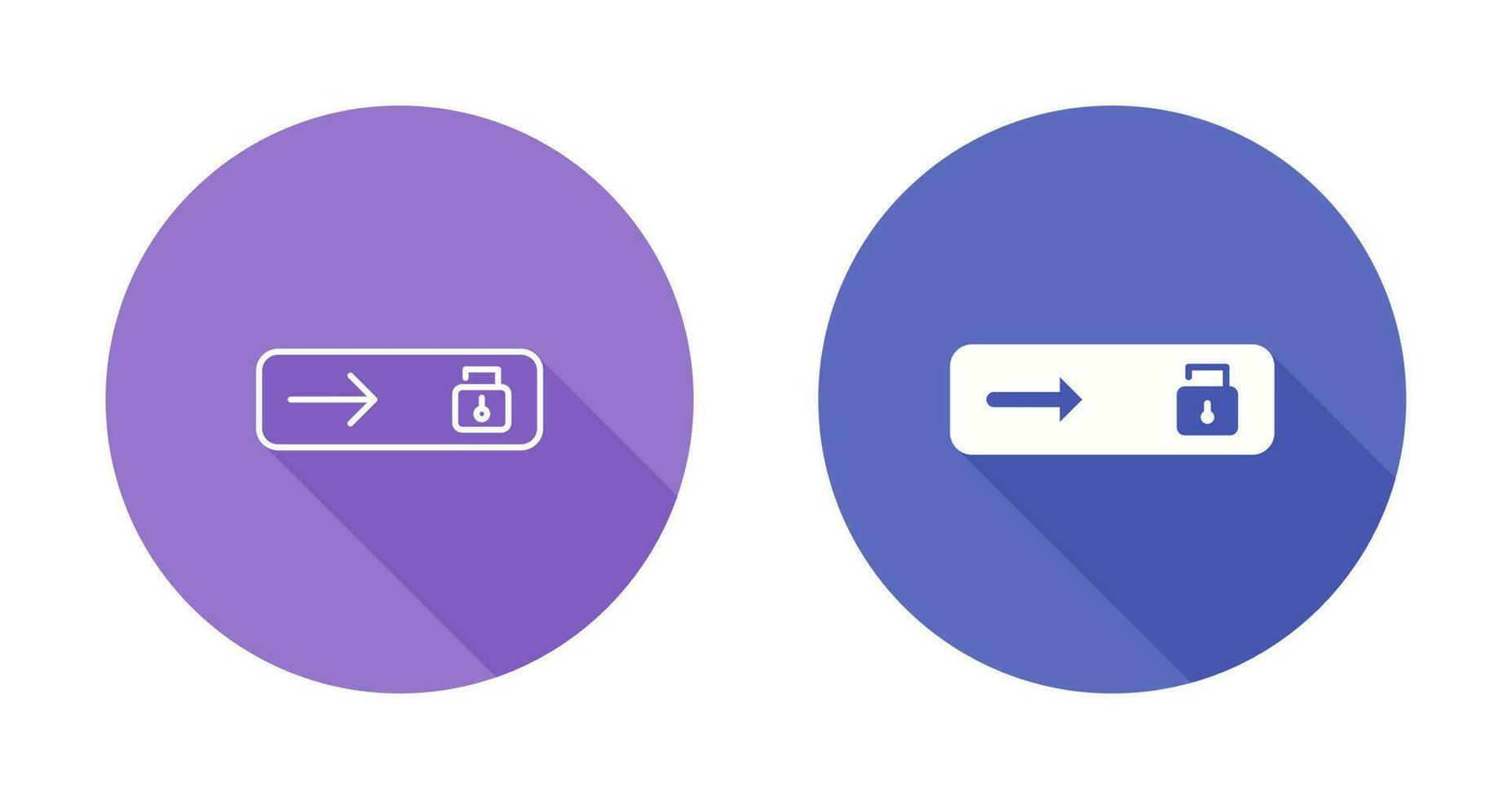 Unlock slide Vector Icon