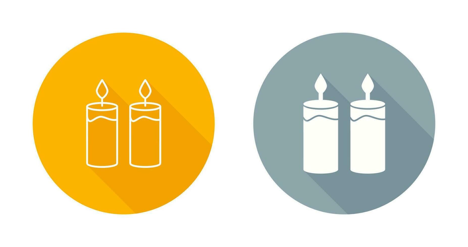 Two Candles Vector Icon