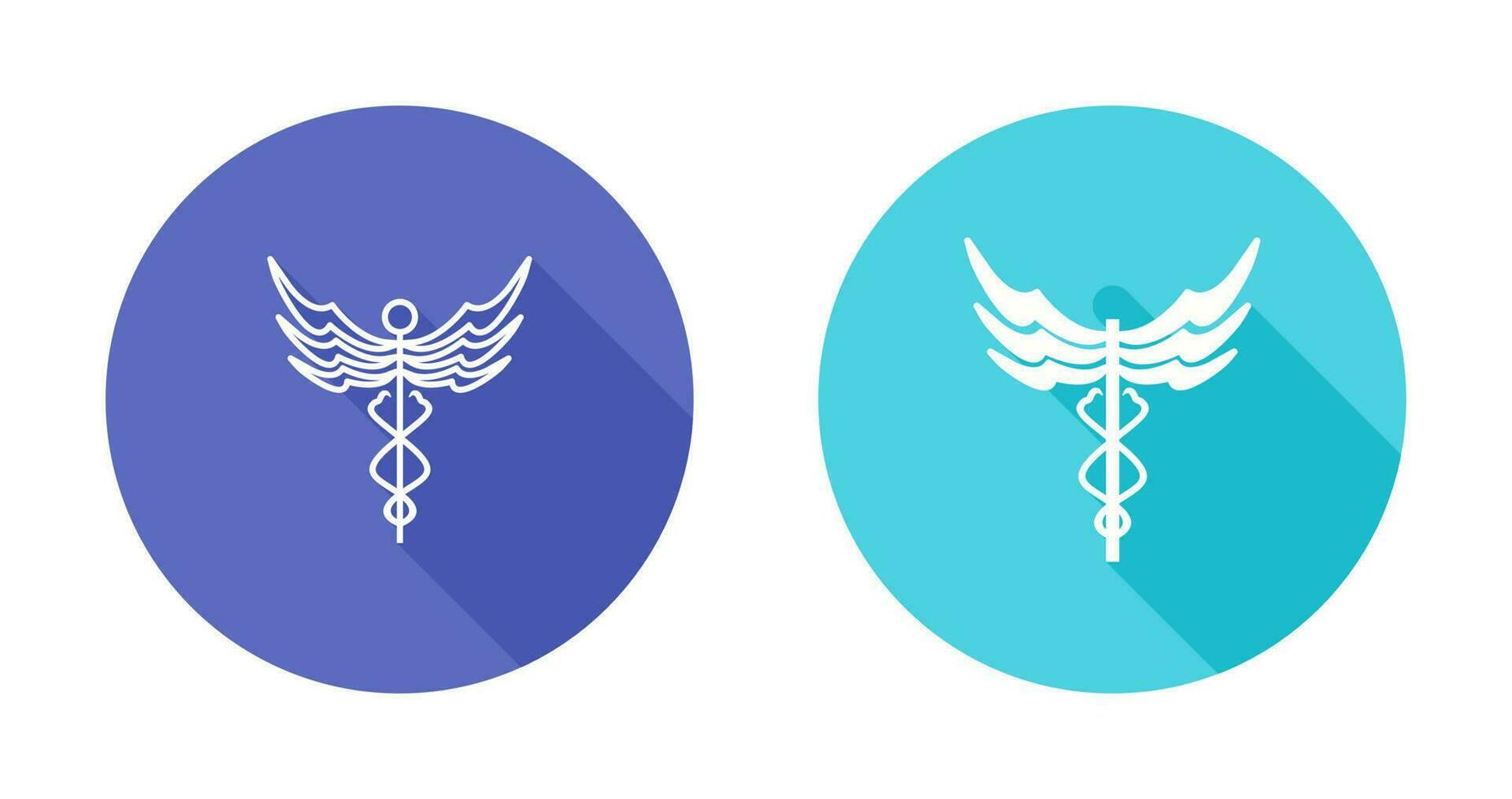 icono de vector de caduceo