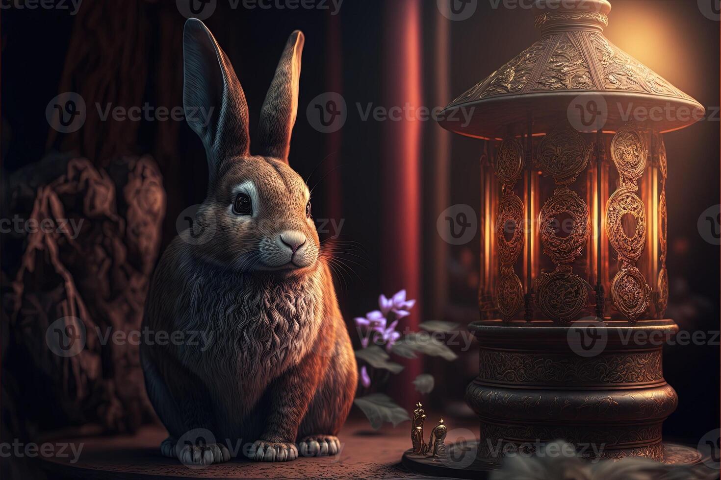 year of the rabbit 2023 hare chines oroscope illustration photo