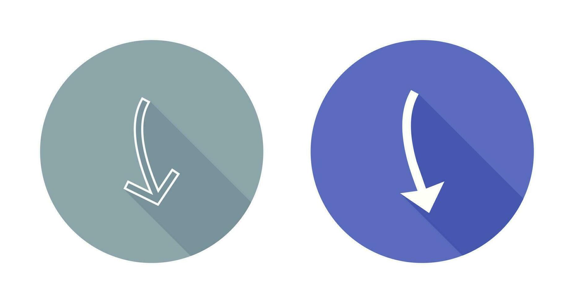 Arrow Pointing Down Vector Icon