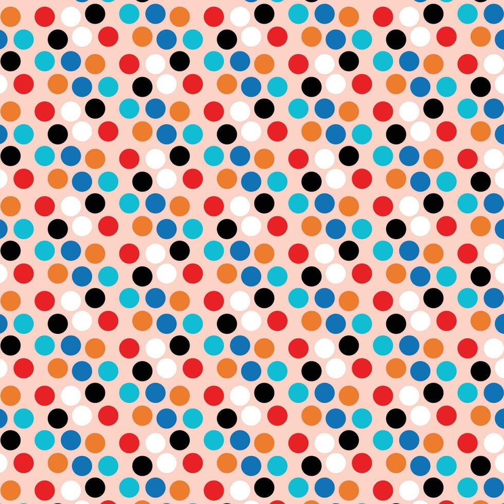 abstract geometric coloring polka dot pattern art. vector