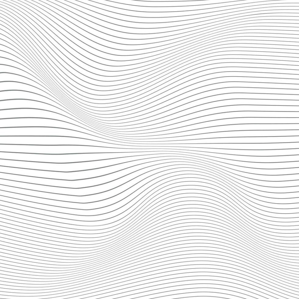 abstract simple geometric thin line wave pattern. vector