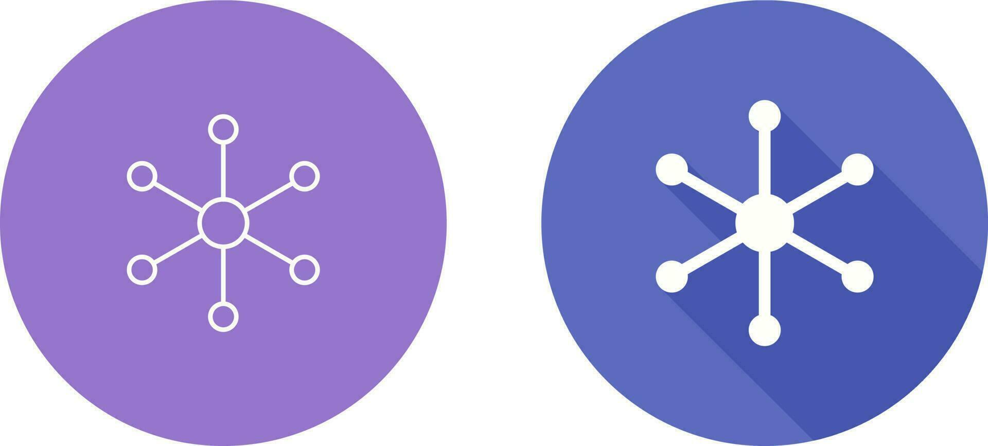 Molecular Structure Vector Icon