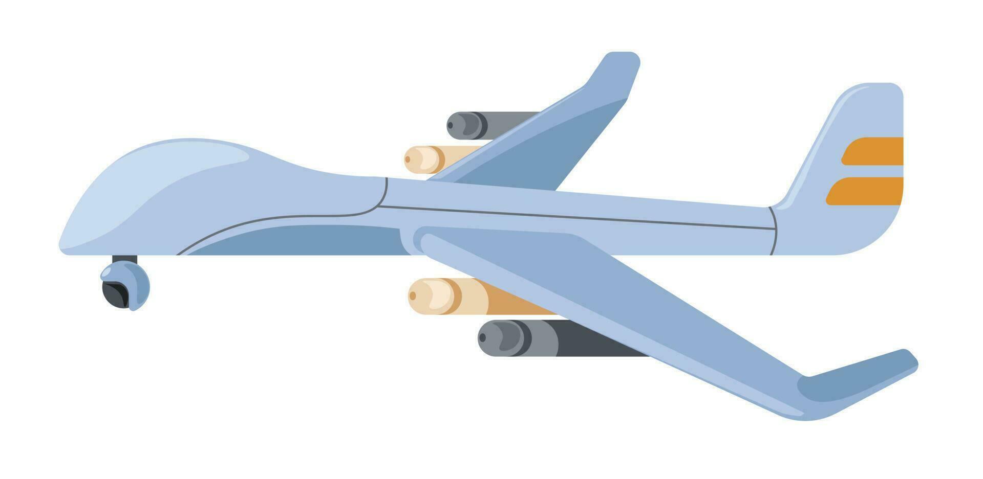 Drone or UAV, unmanned aerial vehicle aircraft vector