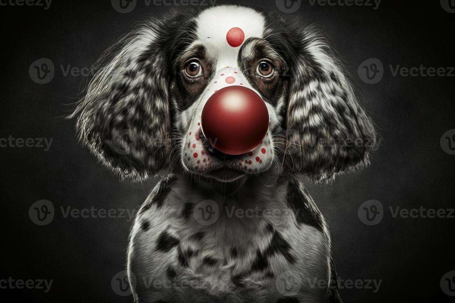 perro circo animal ilustración generativo ai foto