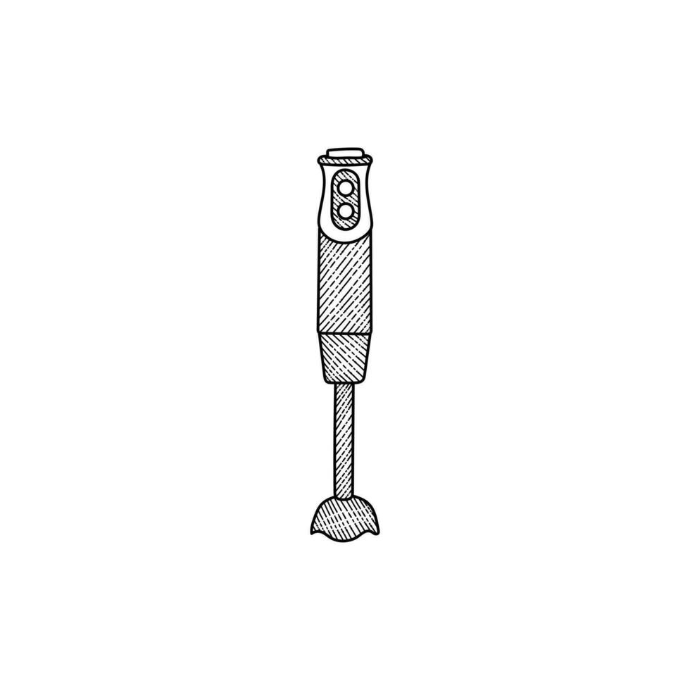 Blender Tool Line Art Illustration Creative Design vector