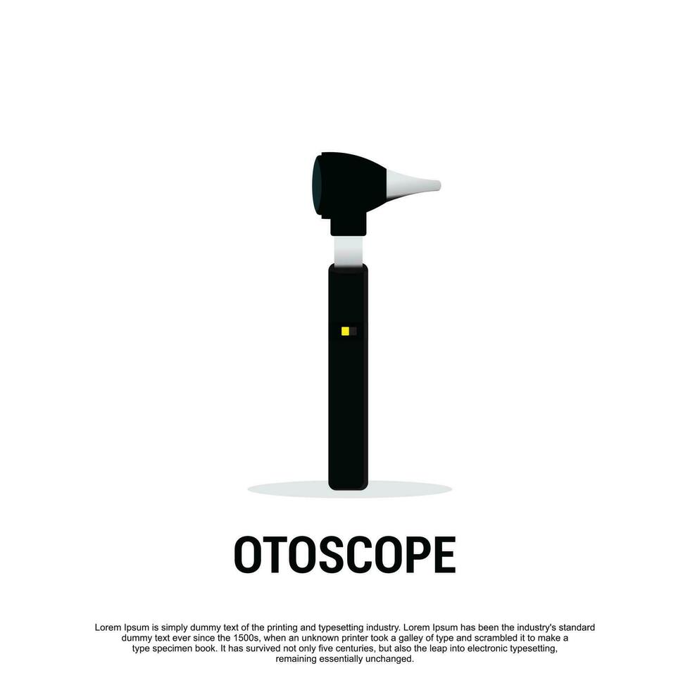 otoscopio icono vector ilustración de médico
