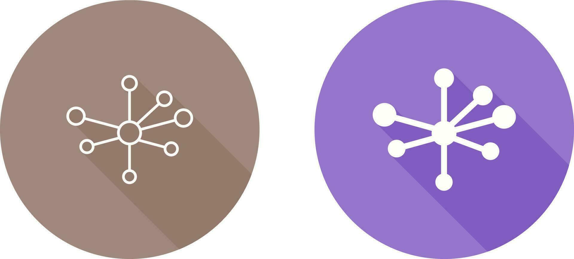 Molecular Structure Vector Icon