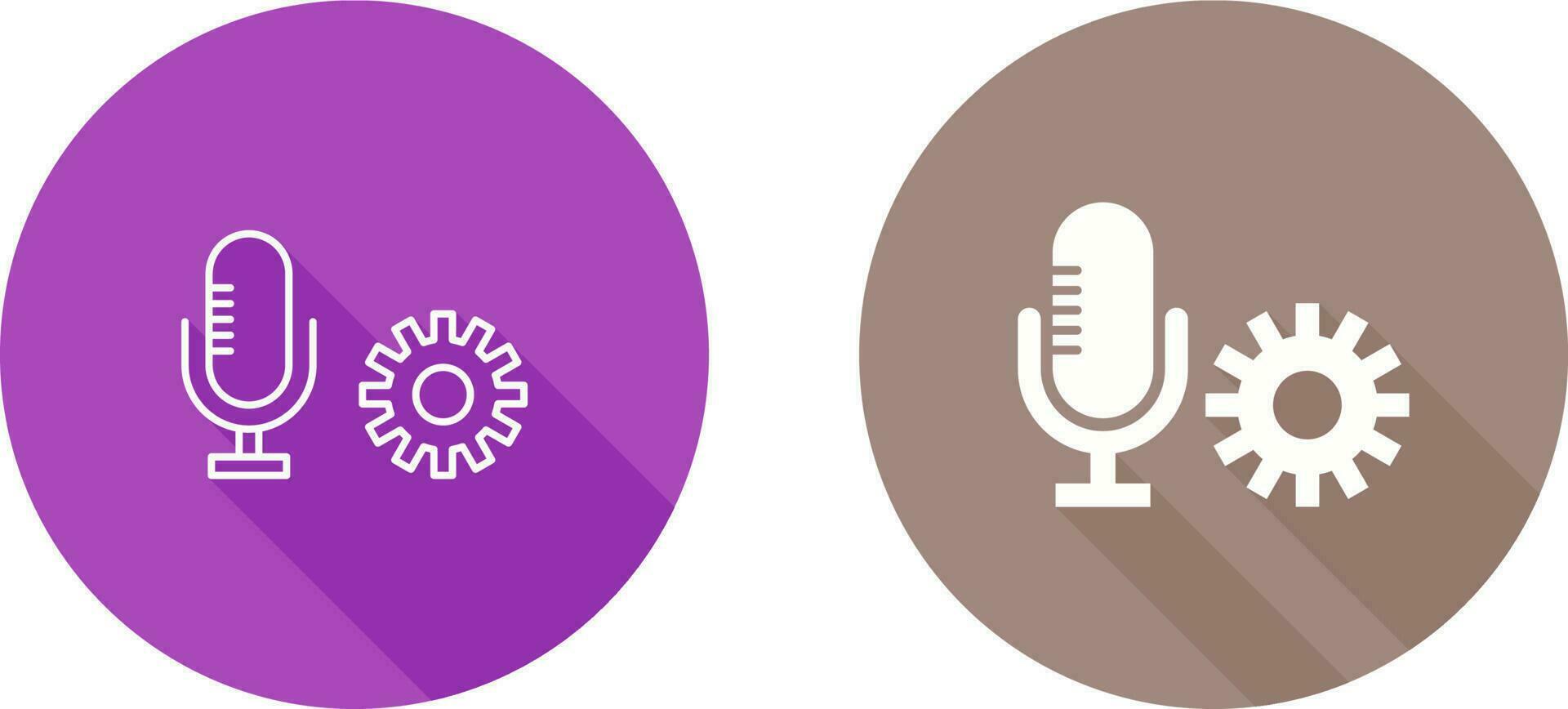 Microphone Settings Vector Icon