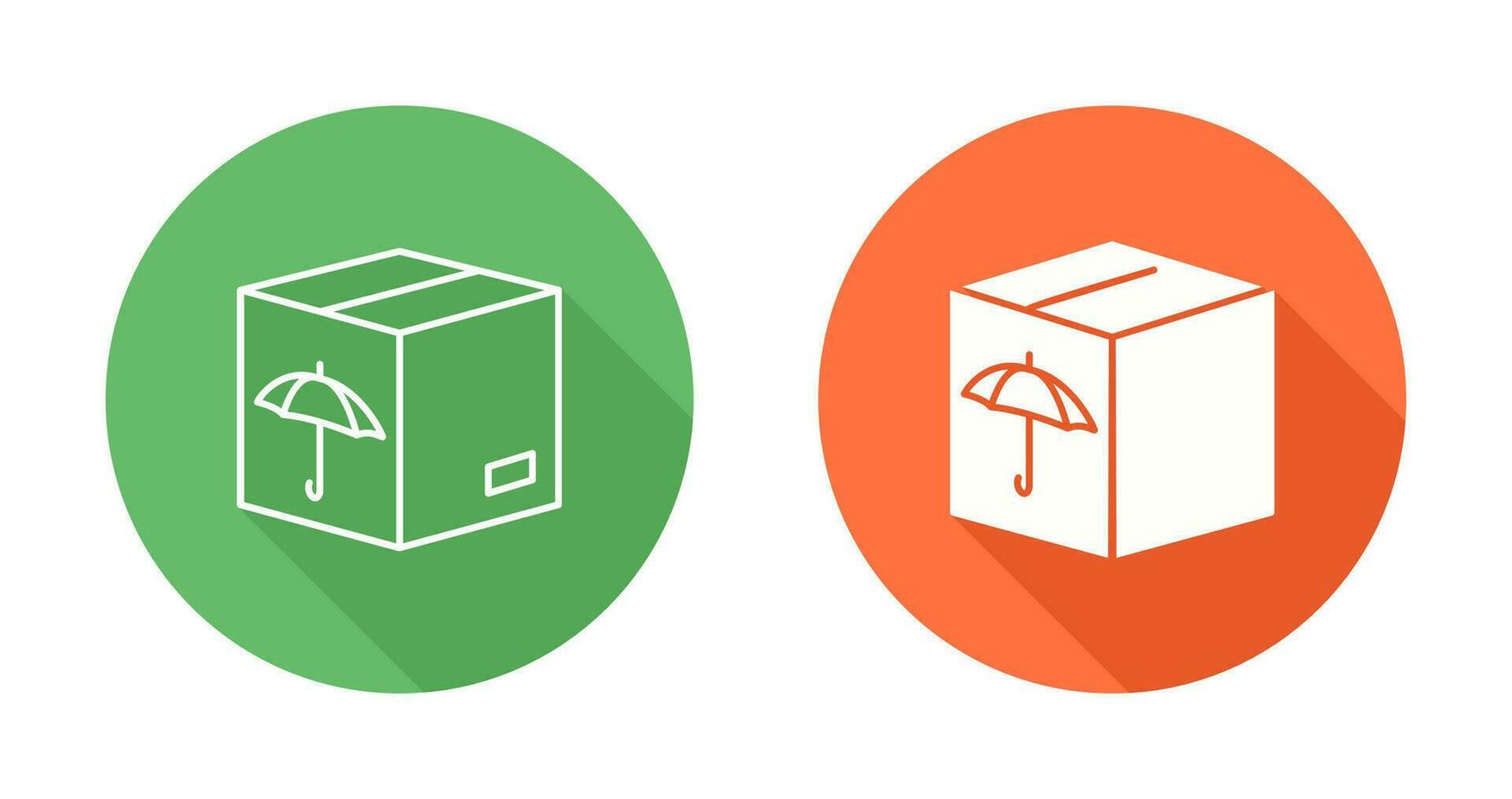 icono de vector de caja empaquetada