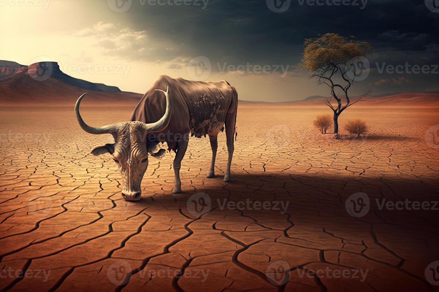World Day To Combat, desertification and drought illustration photo