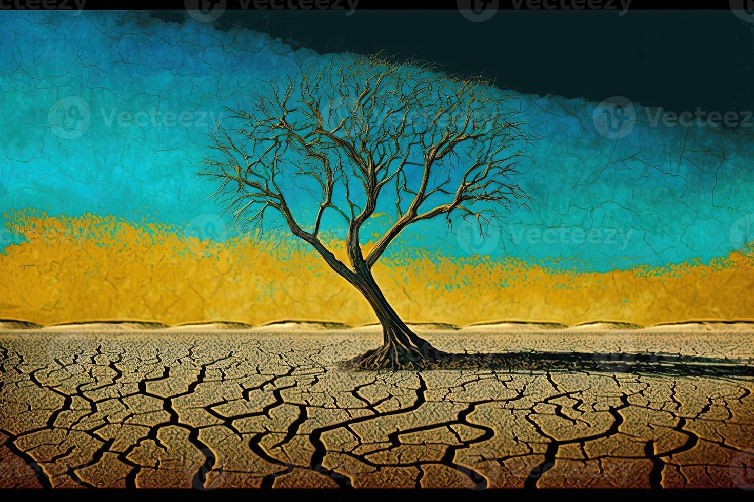 World Day To Combat, desertification and drought illustration photo