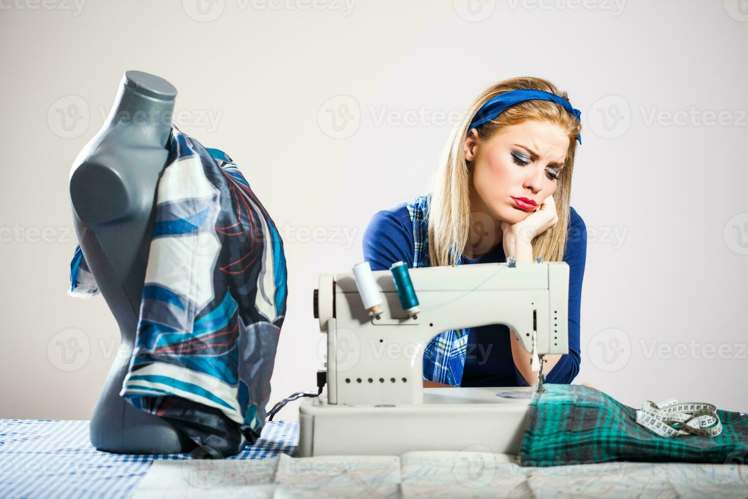 A female seamstress photo