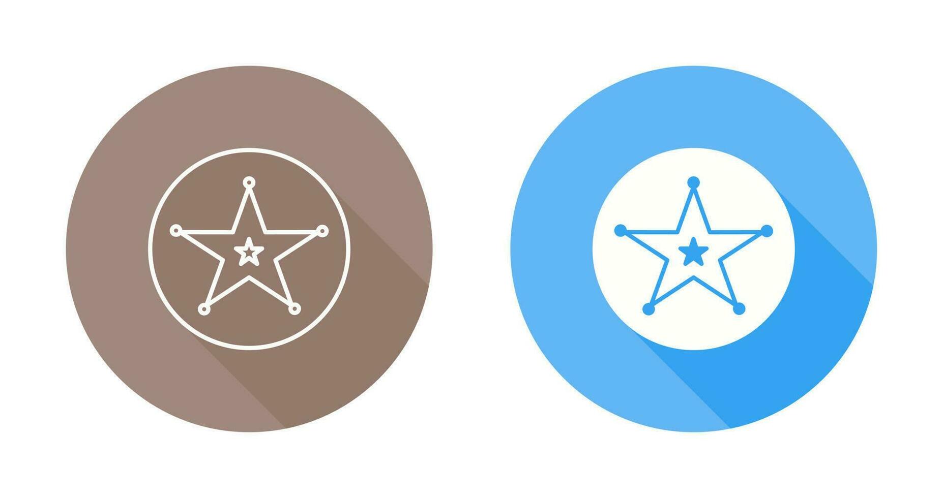 Sheriff Badge Vector Icon