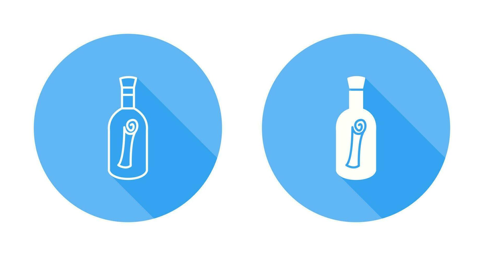 Scroll in Bottle Vector Icon