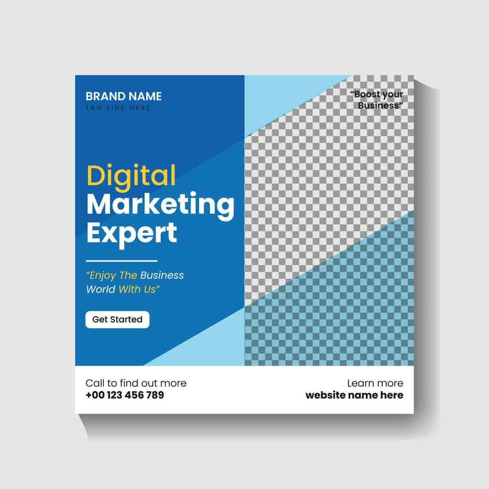 Digital Marketing agency Social media post design and web banner post design vector