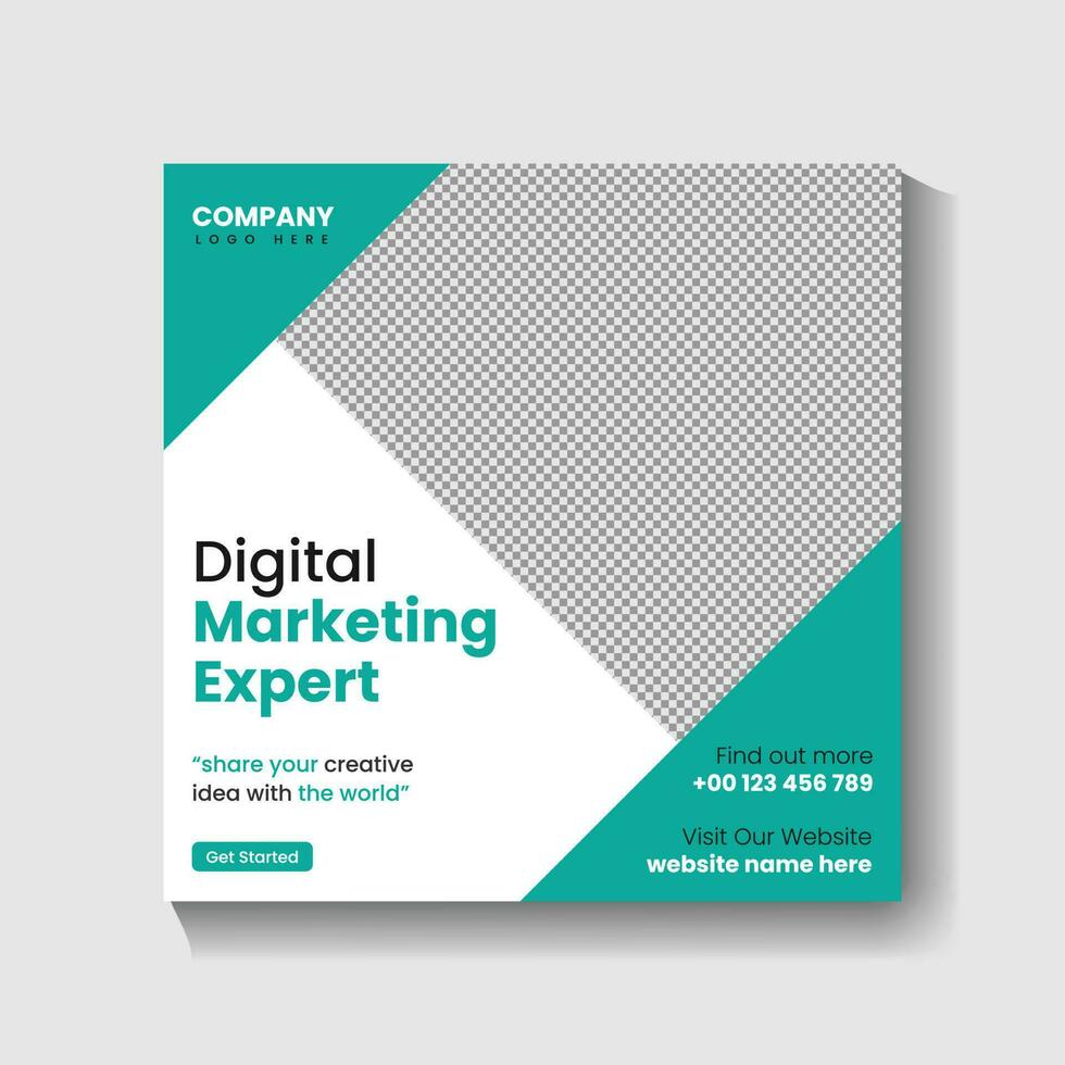 Digital Marketing agency Social media post design and web banner post design vector