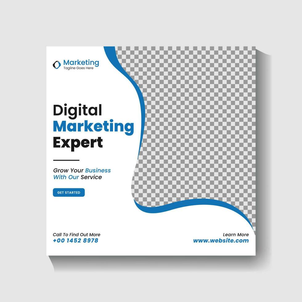 Digital Marketing agency Social media post design and web banner post design vector