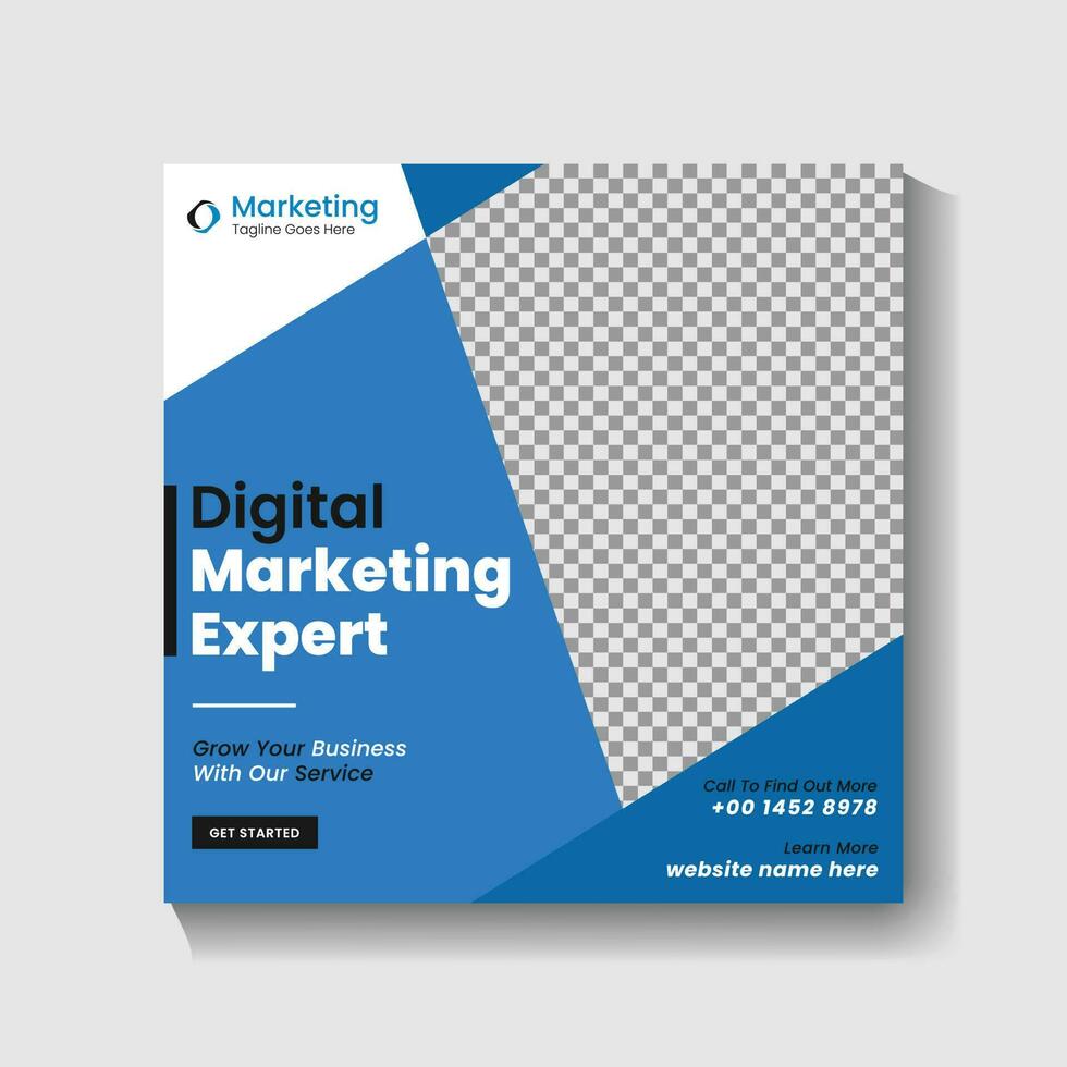 Digital Marketing agency Social media post design and web banner post design vector