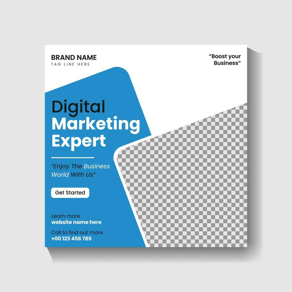 Digital Marketing agency Social media post design and web banner post design vector