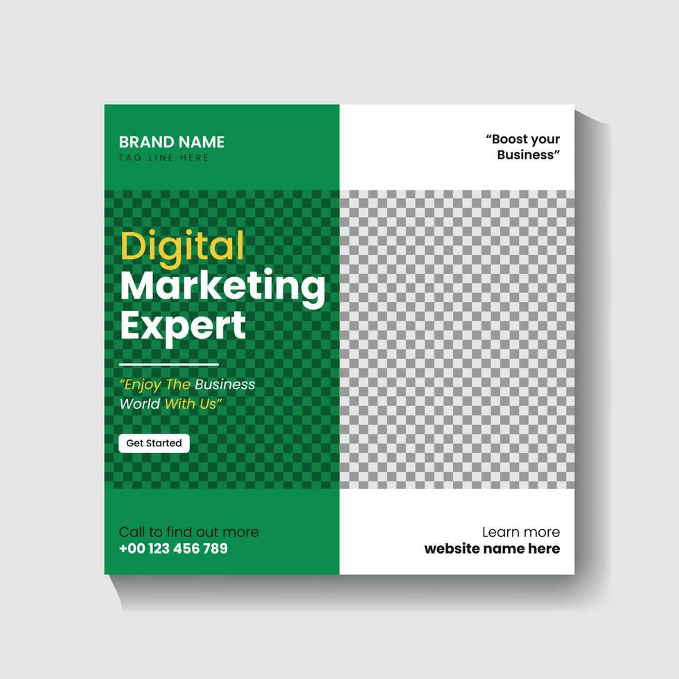 Digital Marketing agency Social media post design and web banner post design vector