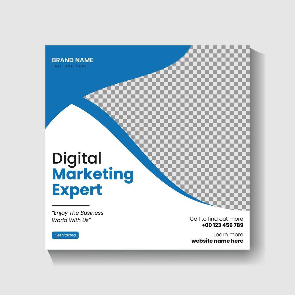 Digital Marketing agency Social media post design and web banner post design vector