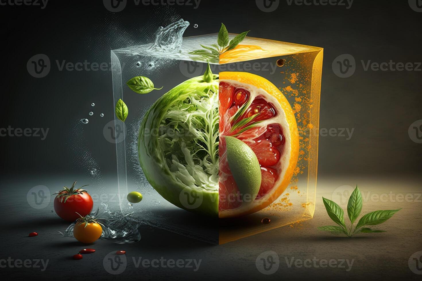 freshness and authenticity of food concept illustration photo