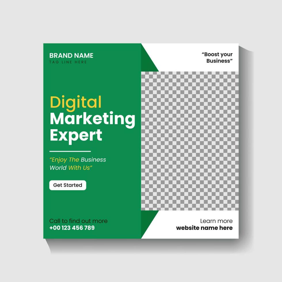 Digital Marketing agency Social media post design and web banner post design vector