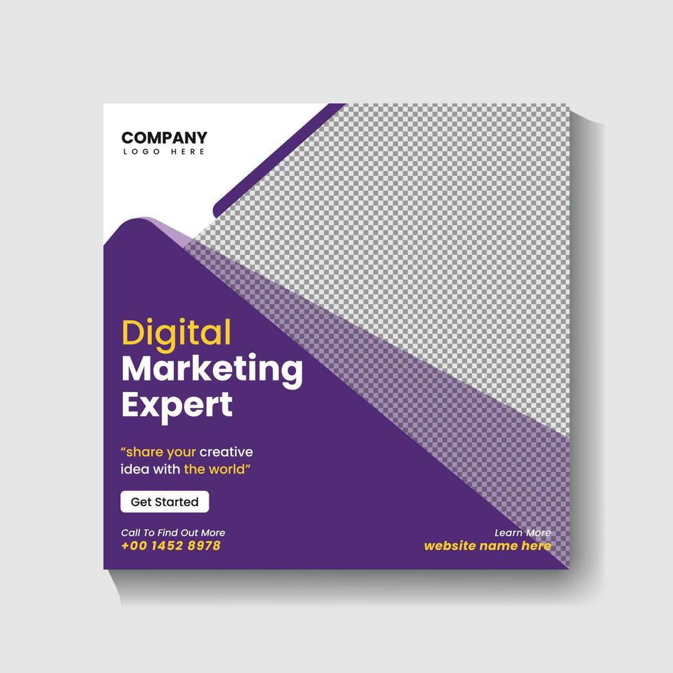 Digital Marketing agency Social media post design and web banner post design vector