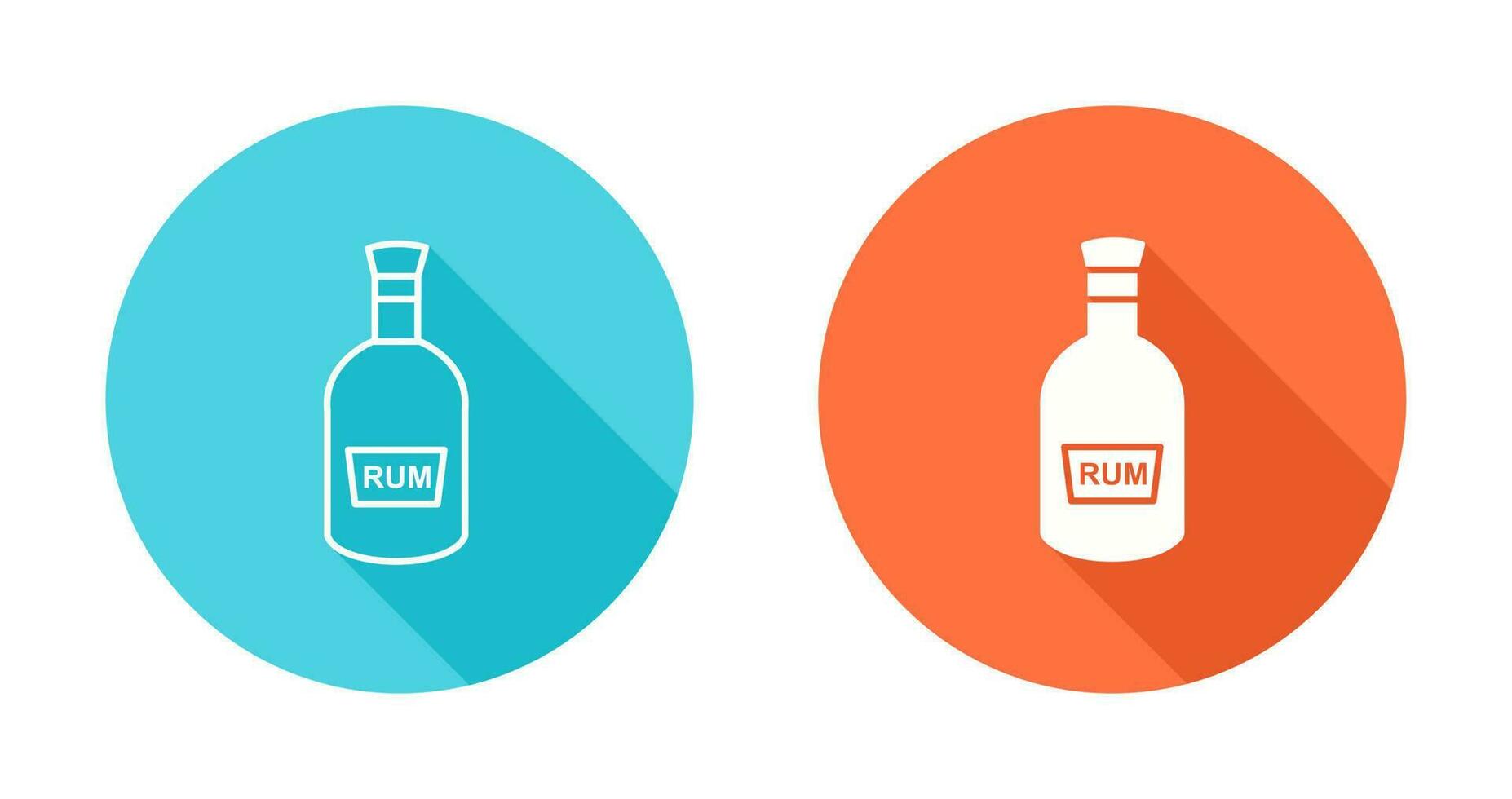 Bottle of Rum Vector Icon