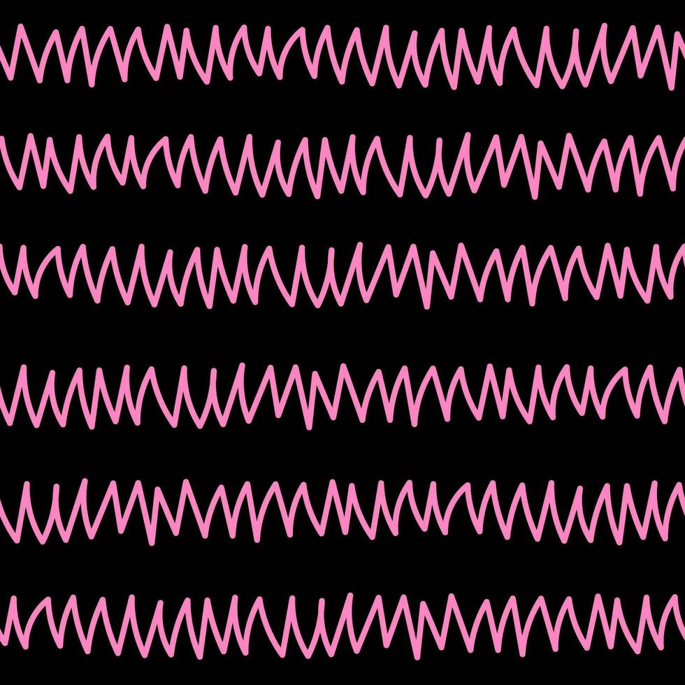 Hand drawn zigzag seamless pattern vector