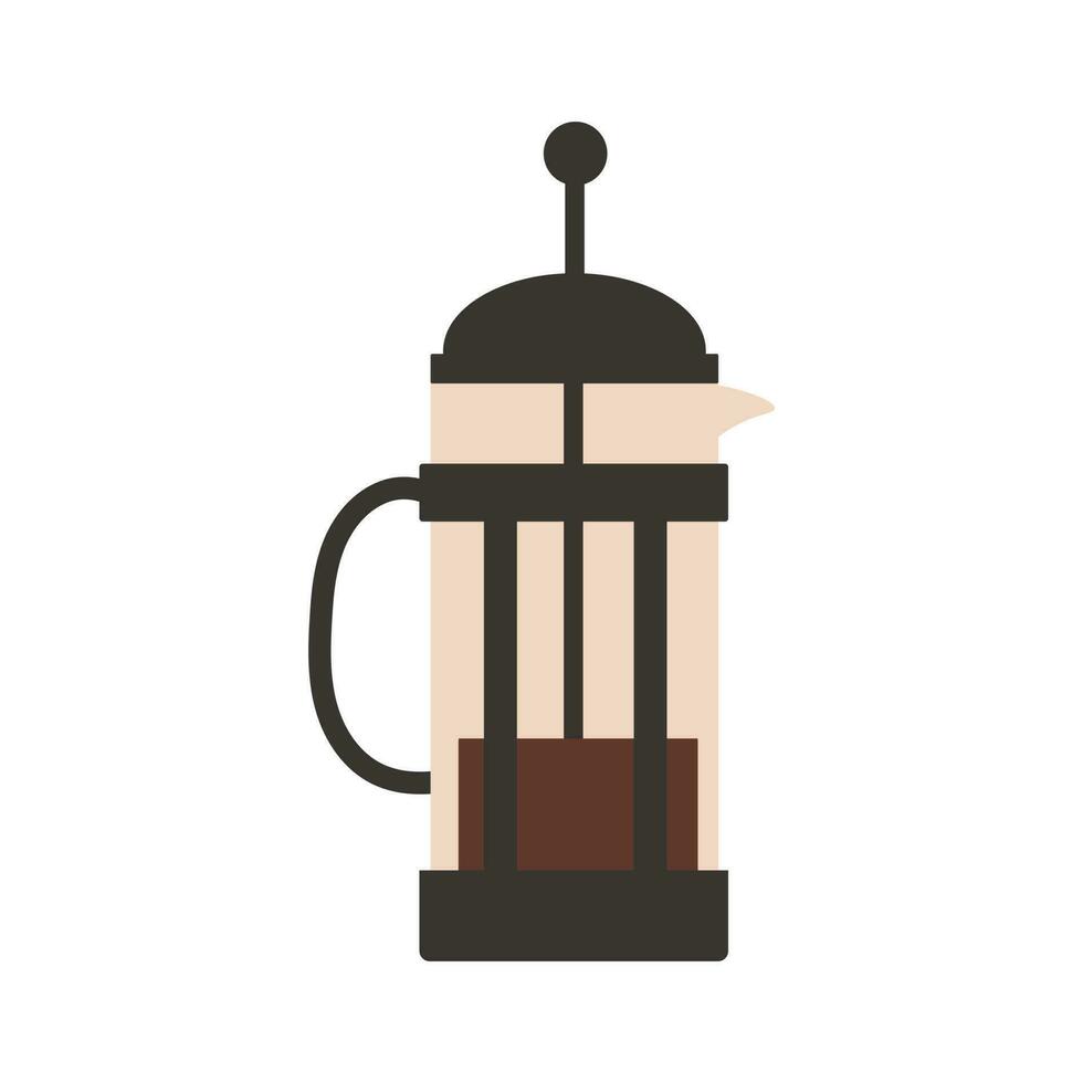 Coffee French press vector