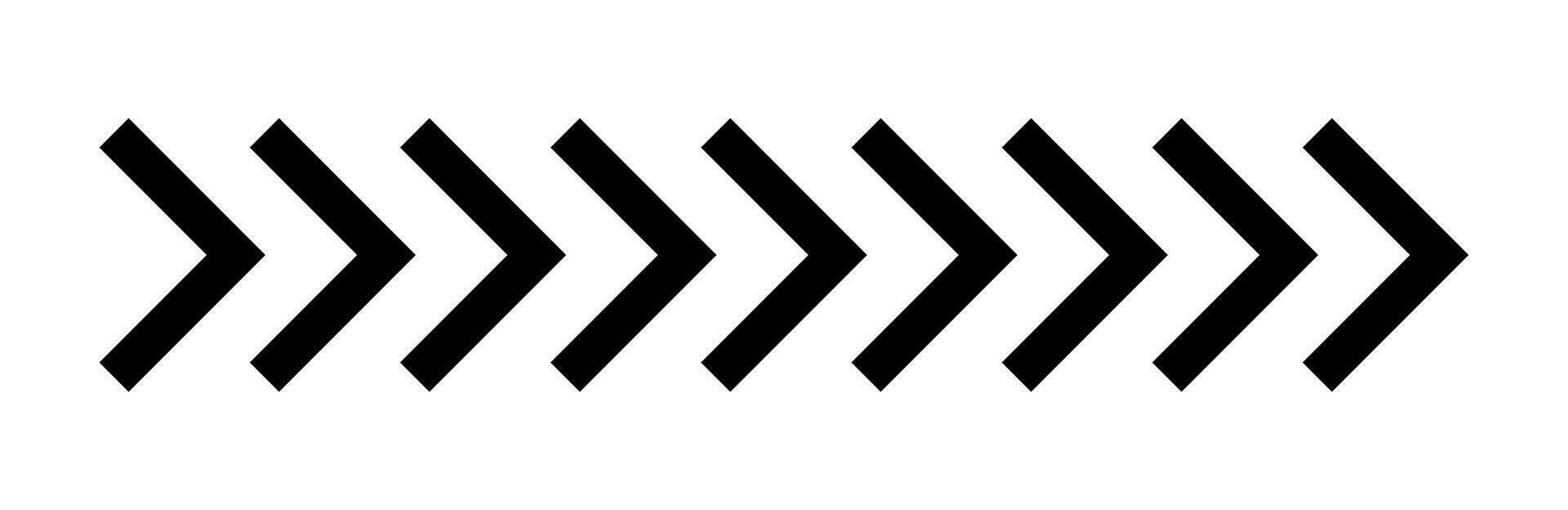 Black arrows symbol on white background. Blend effect arrow design vector illustration.