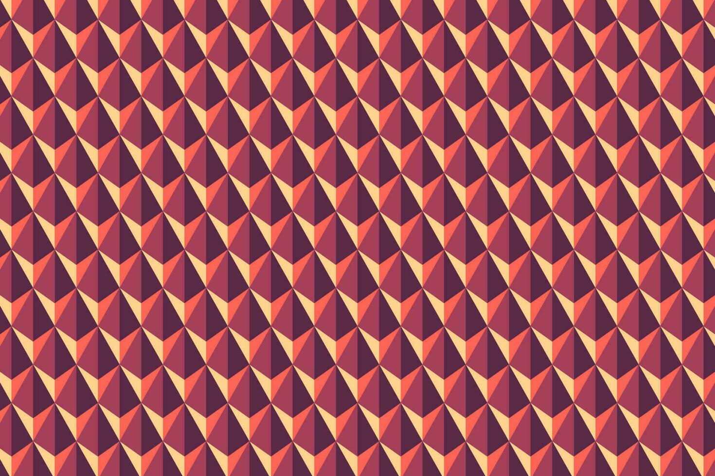 3d triangle origami block seamless pattern. Vector background.