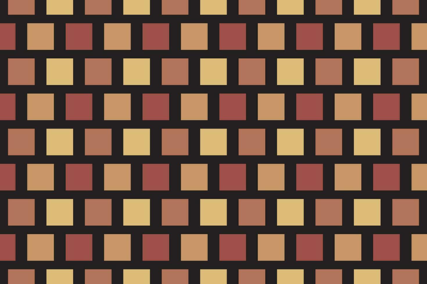 Brown square tile seamless pattern. Vector background.