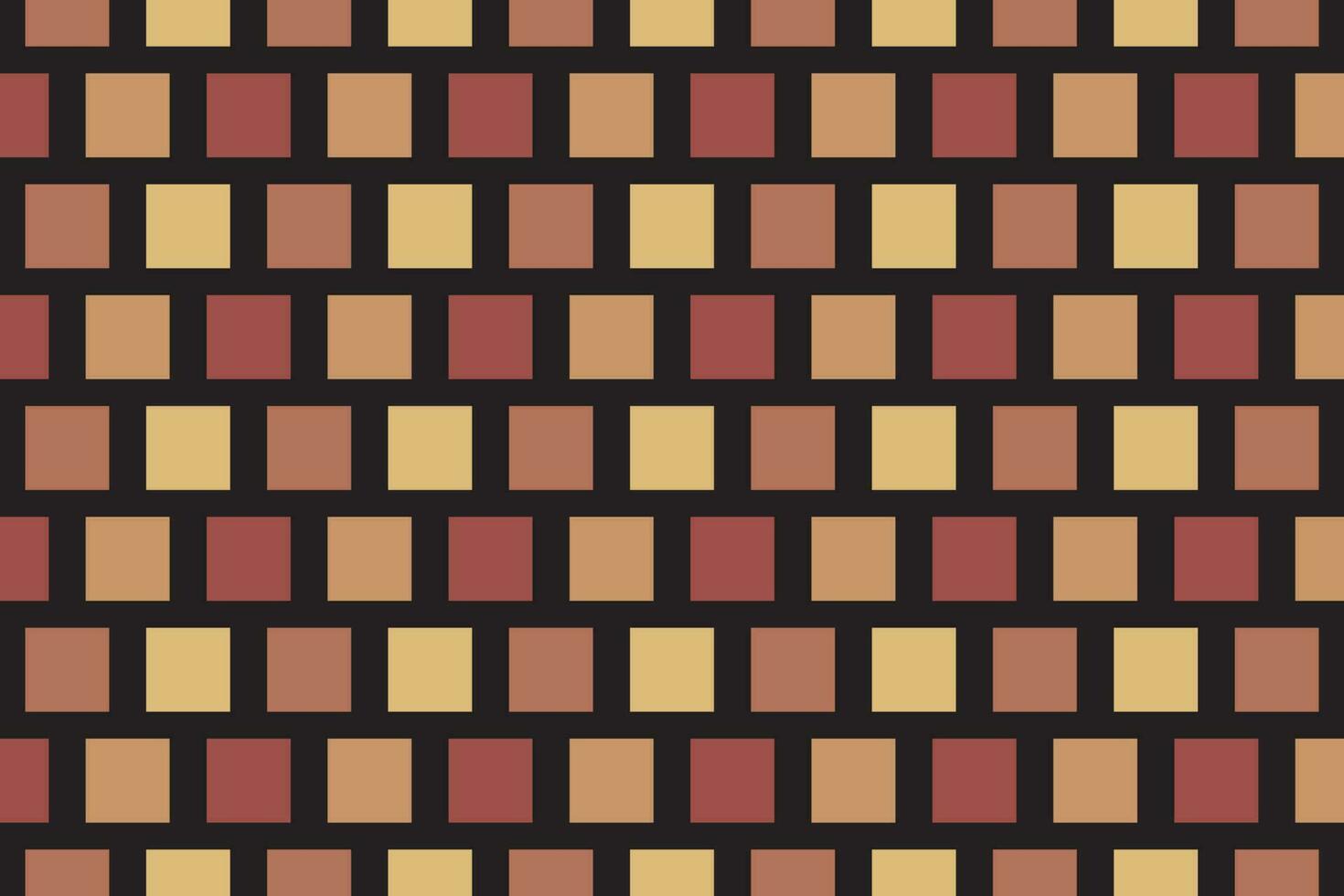 Brown square tile seamless pattern. Vector background.