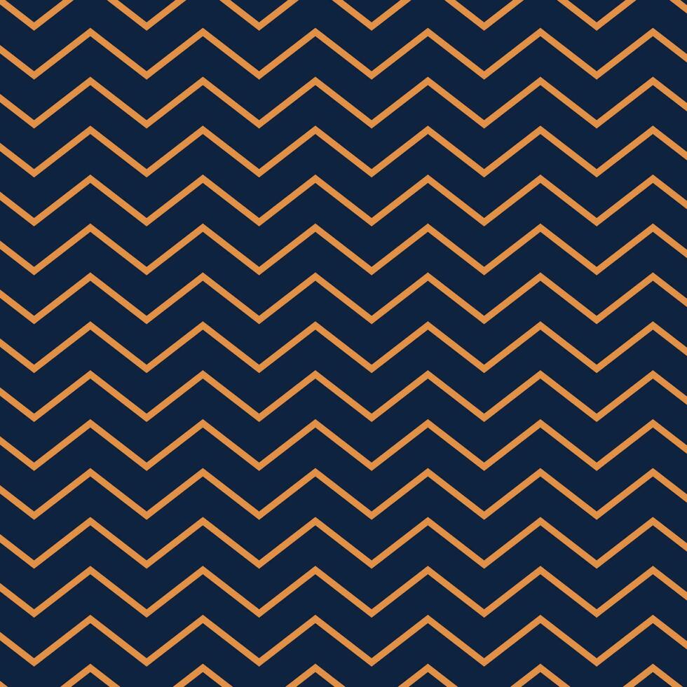 Orange and blue chevron line seamless pattern. Zigzag gradation stripes texture vector background.
