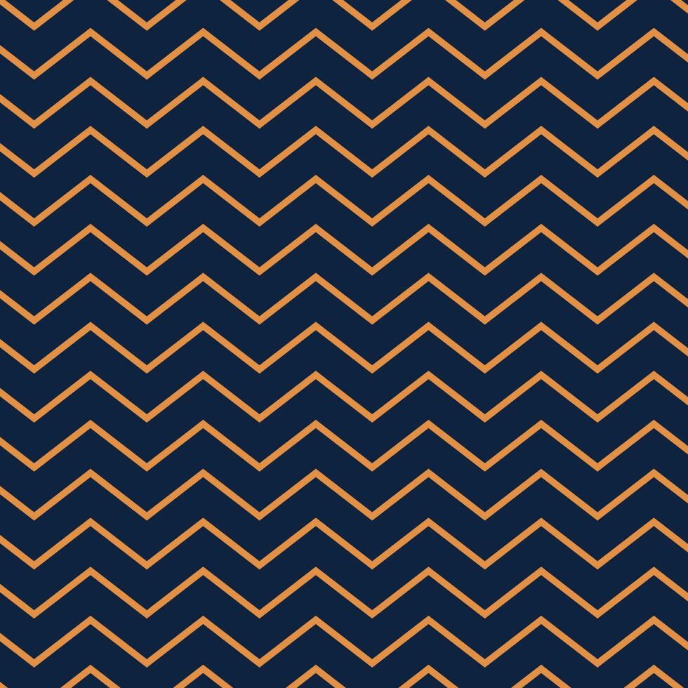 Orange and blue chevron line seamless pattern. Zigzag gradation stripes texture vector background.