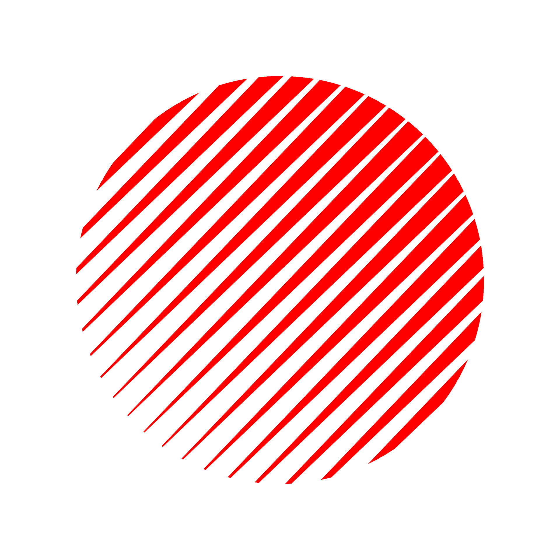 Red Circle Logo With White Lines