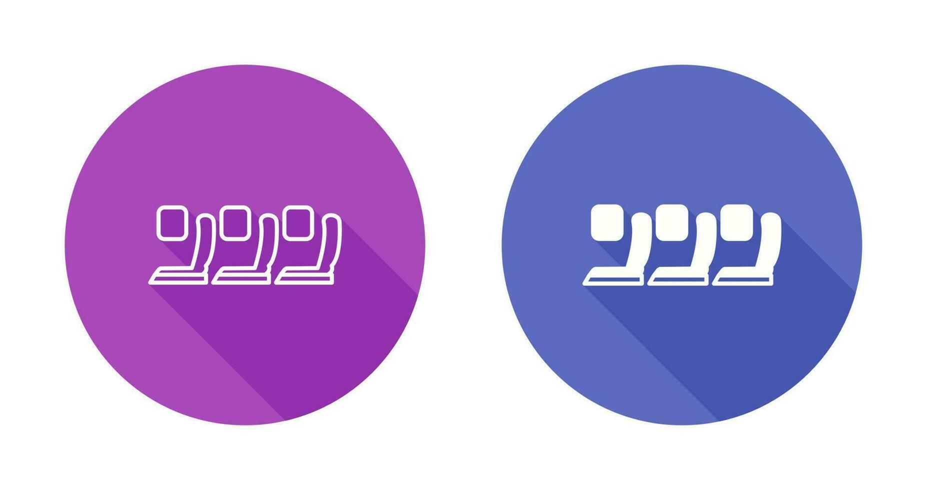Seats in Plane Vector Icon