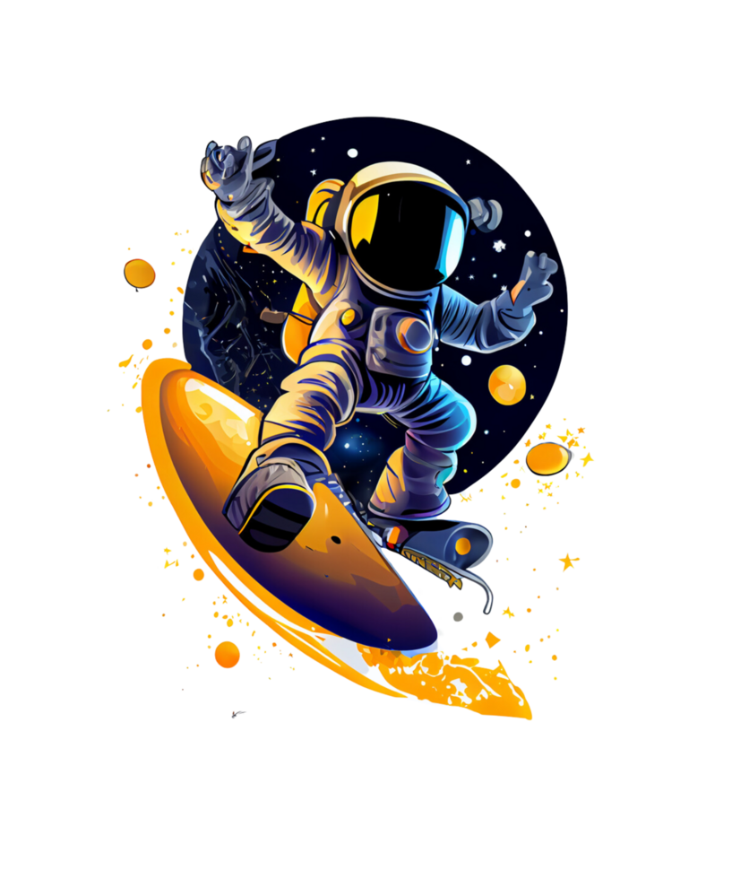 astronauta acquerello clipart ai generativo png