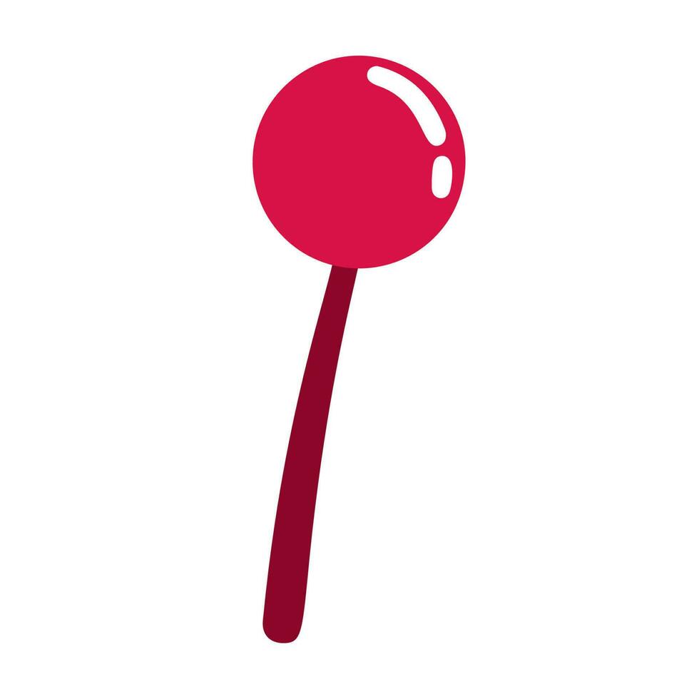 Red lollipop with a flare vector