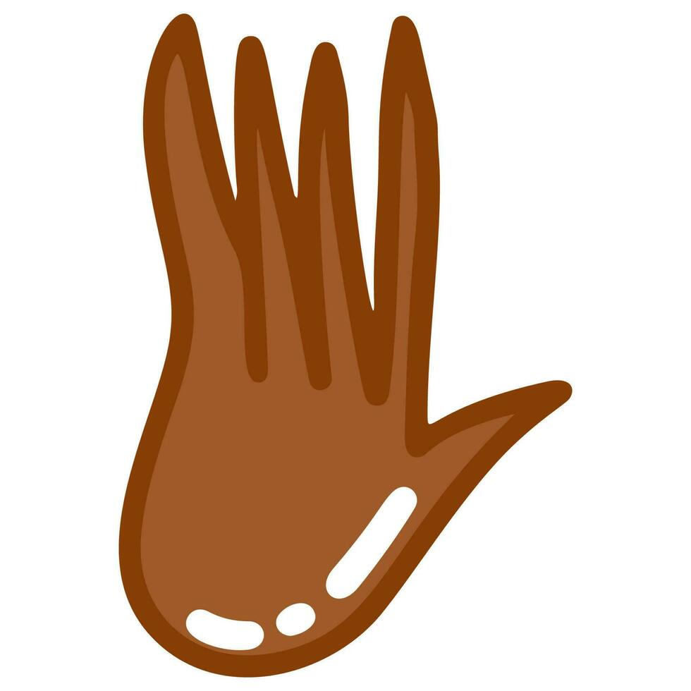 A hand with a greeting sign vector