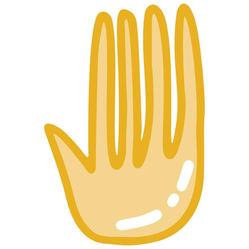 A hand with a greeting sign vector