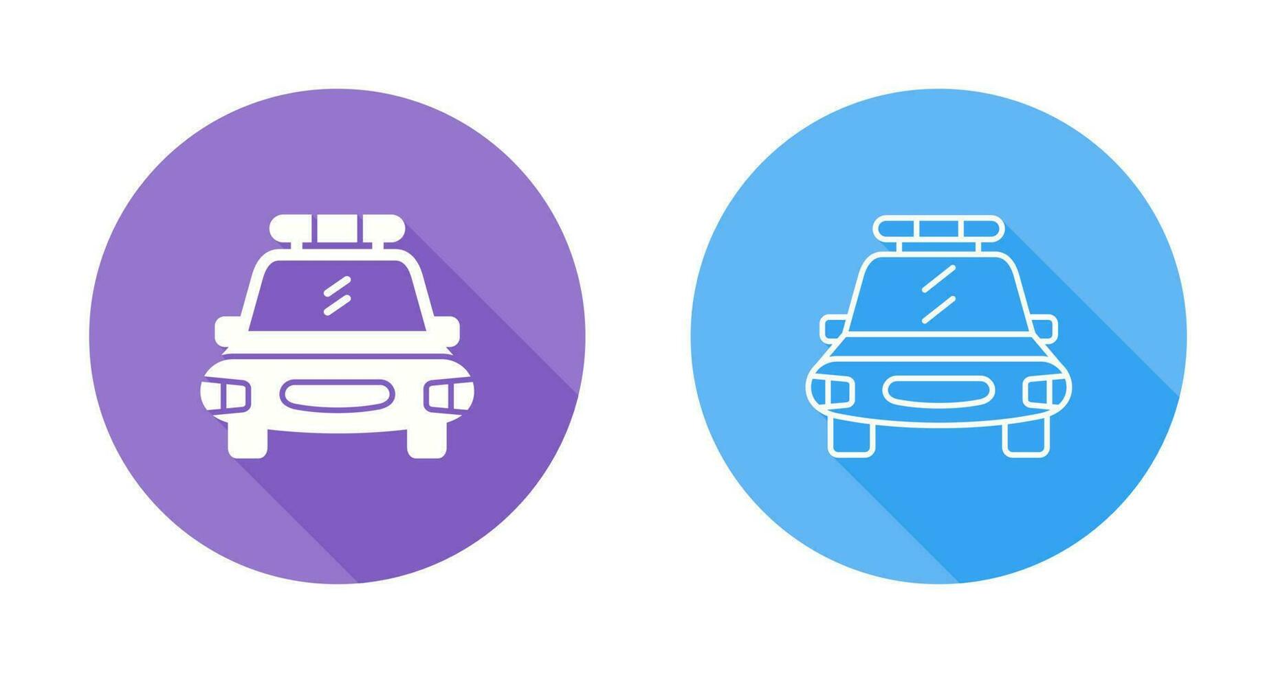 Police Car Vector Icon